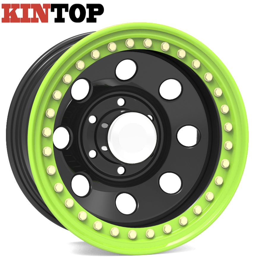 Black 4X4 off Road 15X12 Steel Wheel Rim