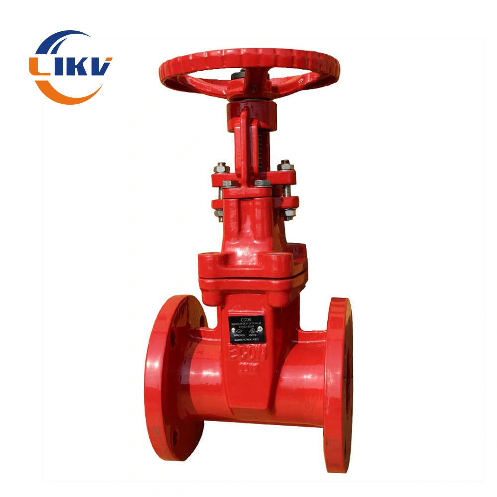 BS5163 All Flange Gate Valve Rubber Seat Non Rising Stem Soft Seal Pn10pn16pn25 Ductile Iron 8 Inch DN200 Manual China Wras CE