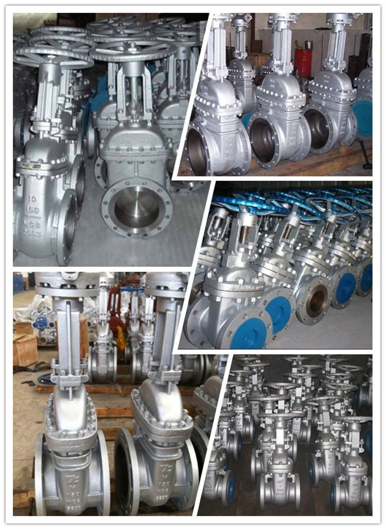 API600&ASME Cast Steel Wcb Carbon Steel CS&304/316 Stainless Steel Flanged 150lb 300lb Ball Globe Check Gate Valve Rising Stem China Factory